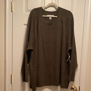 Amazon Essentials Dark Olive Regular Fit Soft Touch Sweater…size 6X